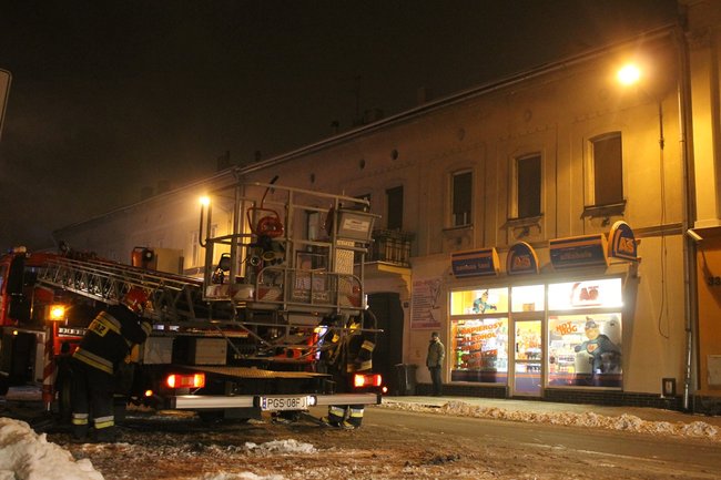 Pożar w centrum miasta - zdjęcia