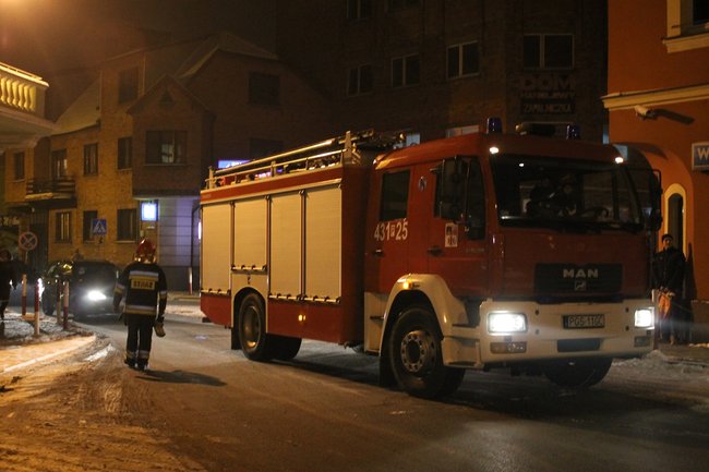 Pożar w centrum miasta - zdjęcia