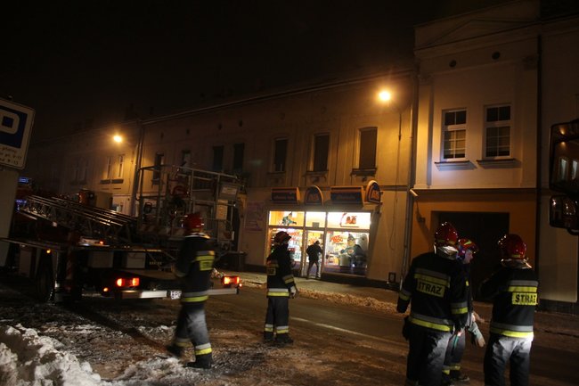 Pożar w centrum miasta - zdjęcia