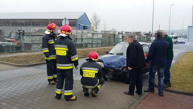 Czołówka na drodze do Strefy Gospodarczej
