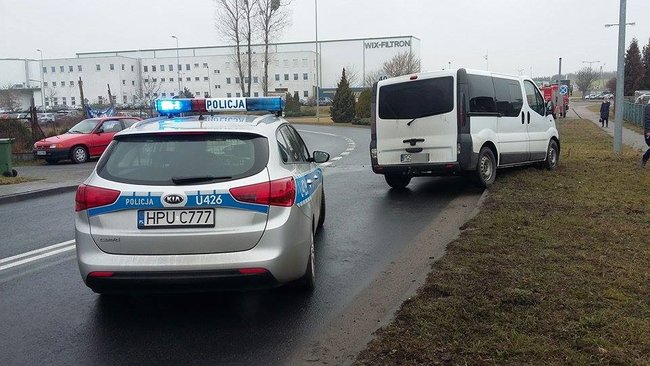 Czołówka na drodze do Strefy Gospodarczej