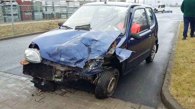 Czołówka na drodze do Strefy Gospodarczej