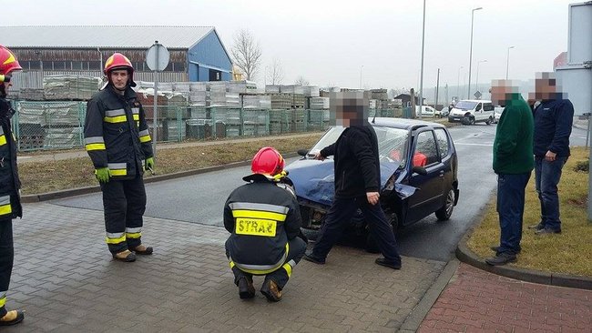Czołówka na drodze do Strefy Gospodarczej