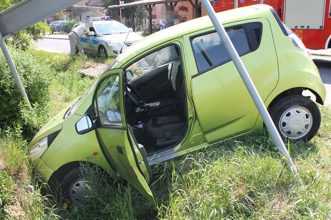 Nie zatrzymał się na stopie