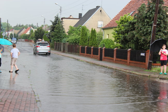 Ulewa przeszła przez miasto