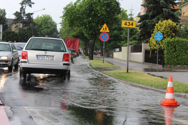 Ulewa przeszła przez miasto