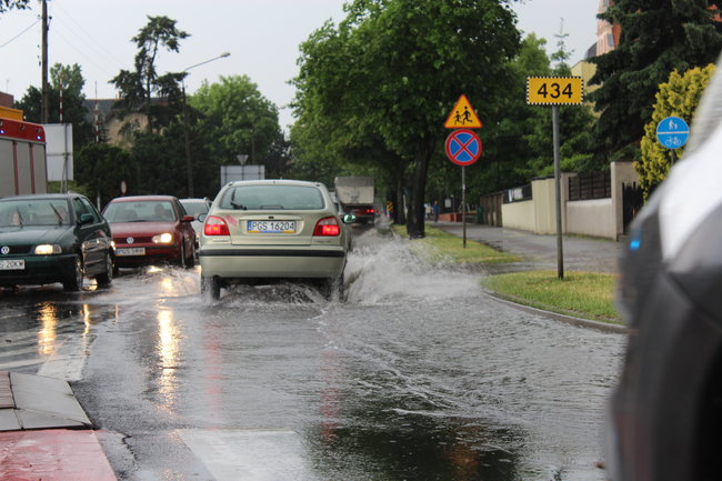Ulewa przeszła przez miasto
