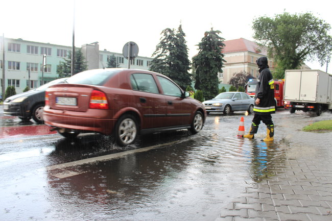 Ulewa przeszła przez miasto