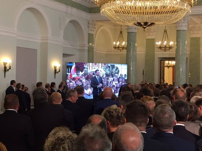 Burmistrz gościem prezydenta Dudy