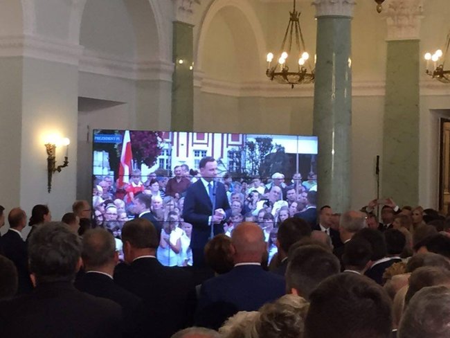 Burmistrz gościem prezydenta Dudy