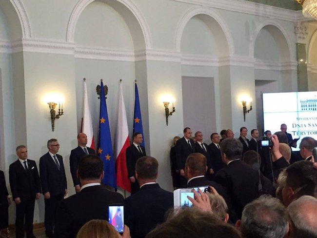 Burmistrz gościem prezydenta Dudy
