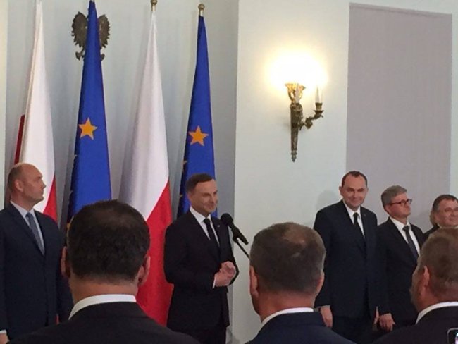 Burmistrz gościem prezydenta Dudy