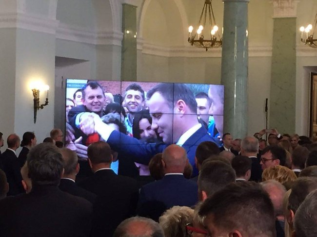 Burmistrz gościem prezydenta Dudy