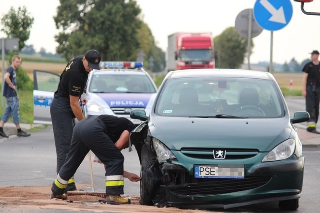 Zderzyły się dwa peugeoty