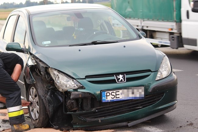 Zderzyły się dwa peugeoty