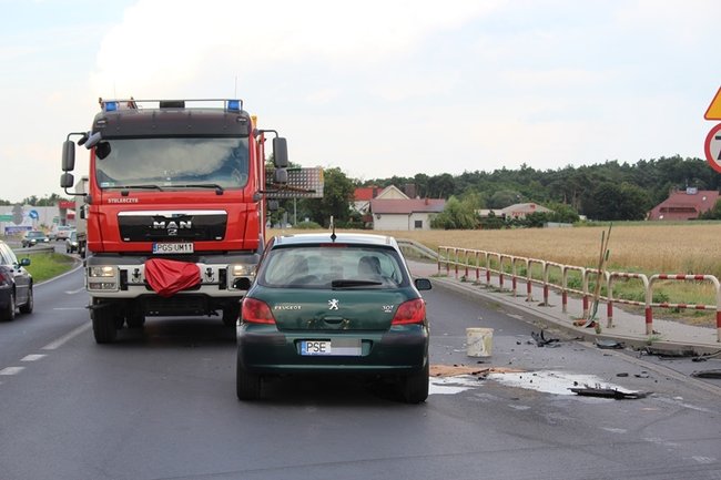 Zderzyły się dwa peugeoty