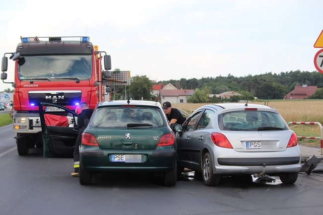 Zderzyły się dwa peugeoty