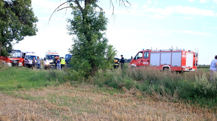 Zderzenie na prostej drodze.Są ranni