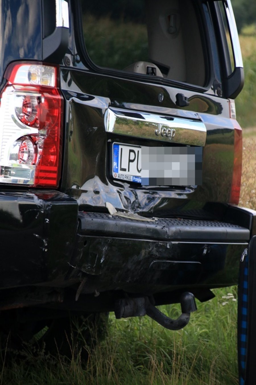 Zderzenie na prostej drodze.Są ranni