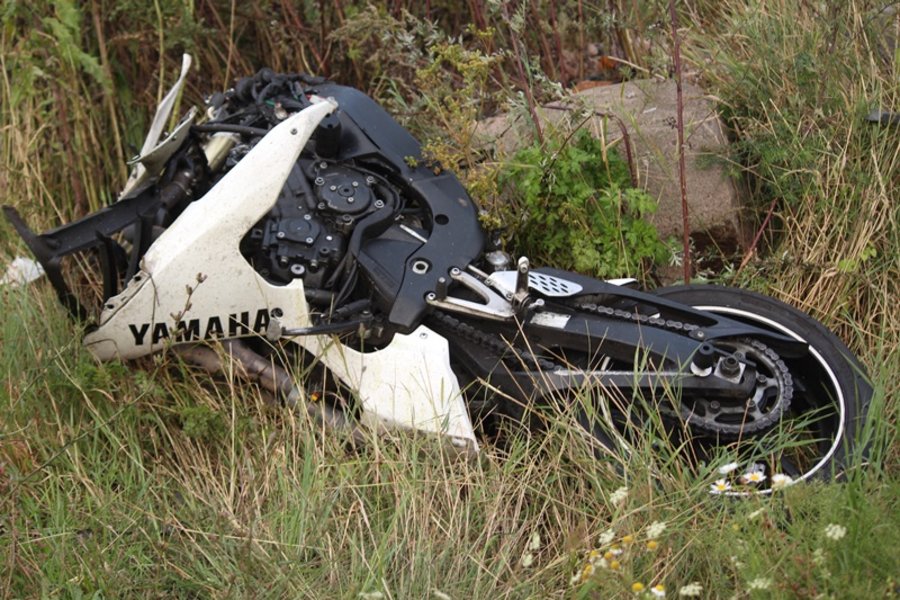 Motocyklista zginął na miejscu