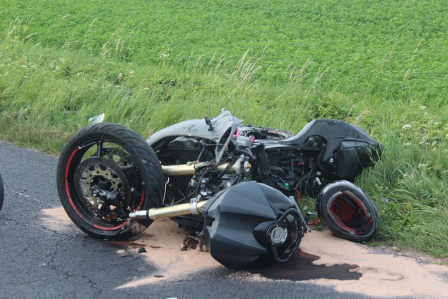 Motocyklista zginął na miejscu