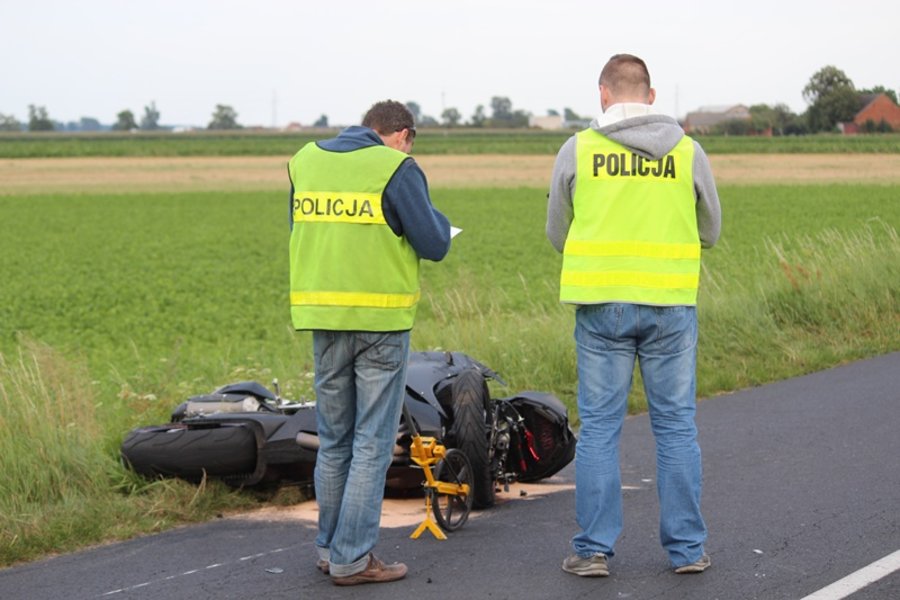 Motocyklista zginął na miejscu