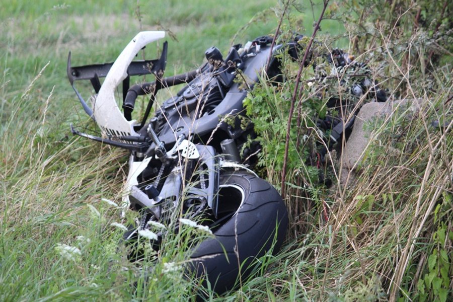 Motocyklista zginął na miejscu
