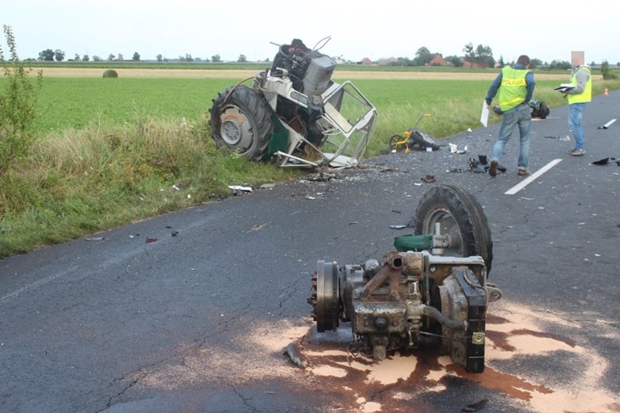 Motocyklista zginął na miejscu