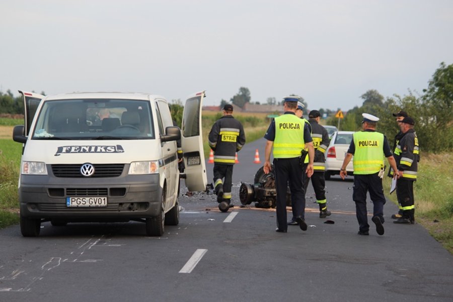 Motocyklista zginął na miejscu