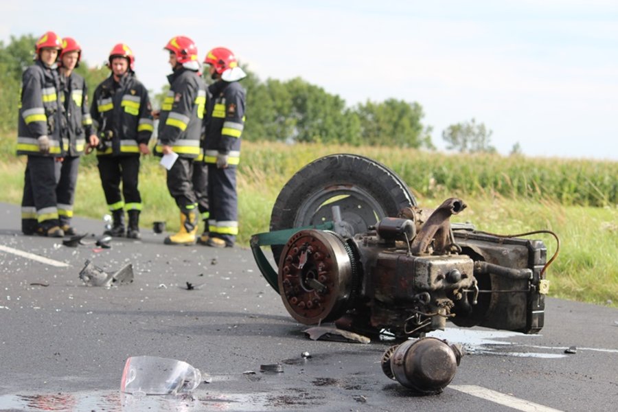Motocyklista zginął na miejscu