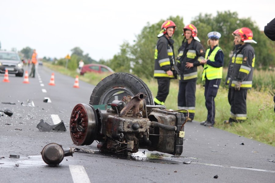 Motocyklista zginął na miejscu