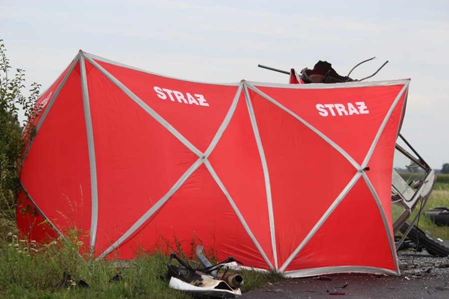 Motocyklista zginął na miejscu
