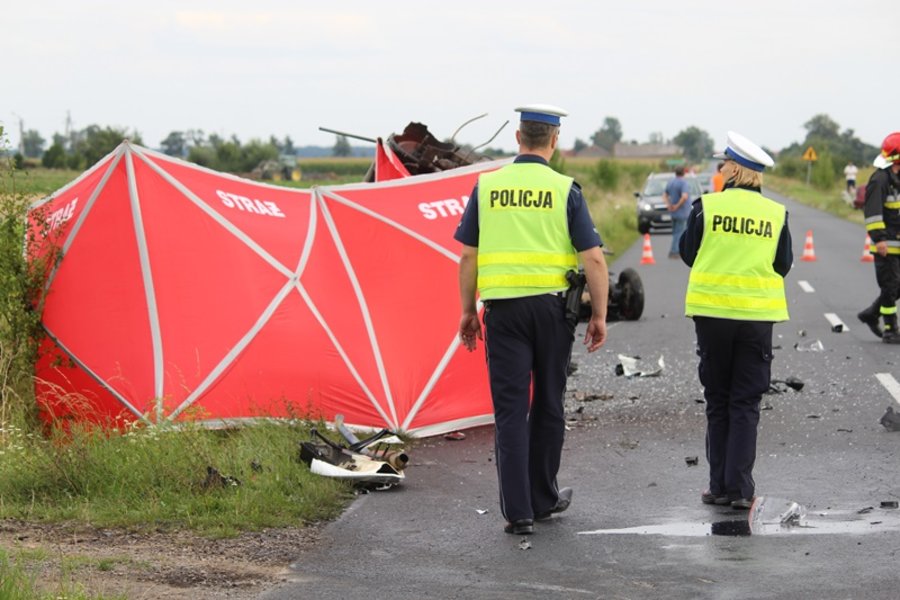 Motocyklista zginął na miejscu