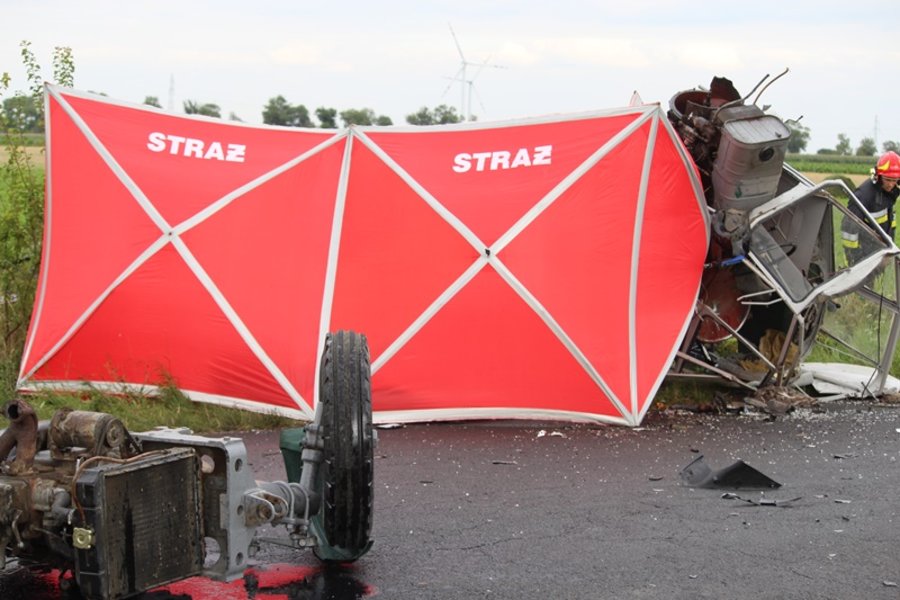 Motocyklista zginął na miejscu