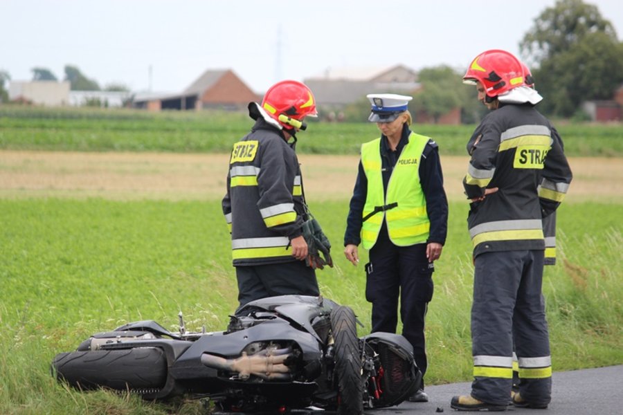 Motocyklista zginął na miejscu