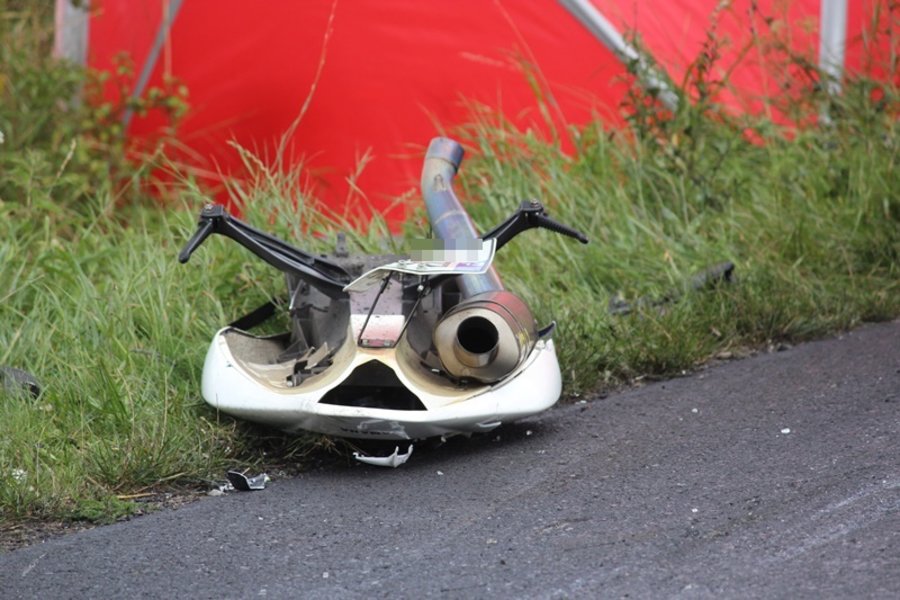 Motocyklista zginął na miejscu