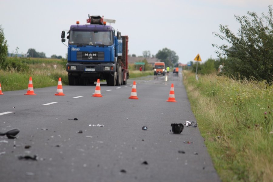 Motocyklista zginął na miejscu