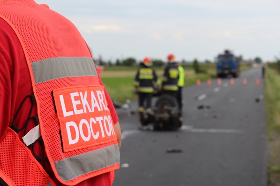 Motocyklista zginął na miejscu