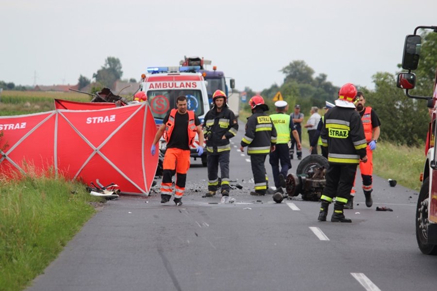 Motocyklista zginął na miejscu