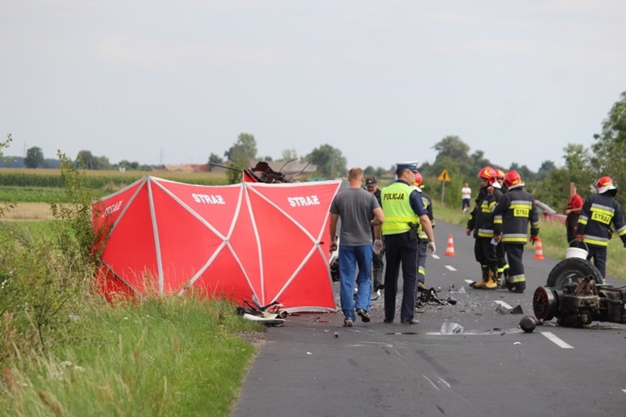 Motocyklista zginął na miejscu