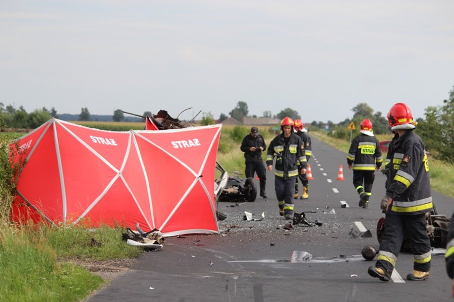 Motocyklista zginął na miejscu