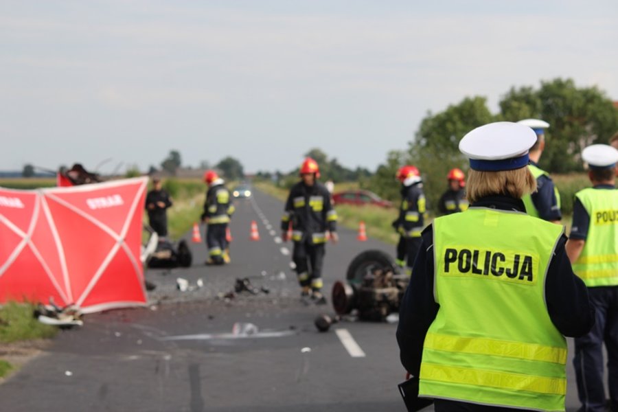 Motocyklista zginął na miejscu