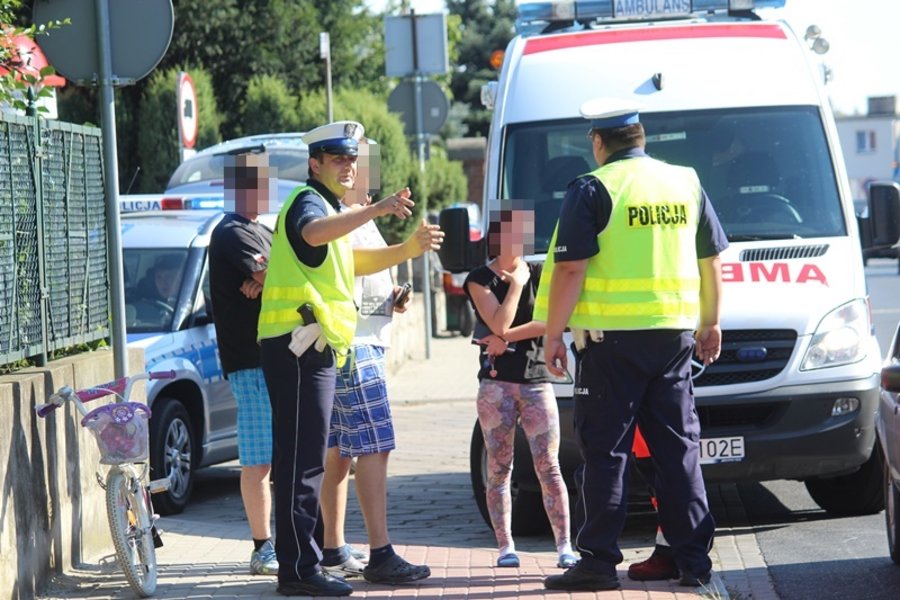 Dziecko potrącone na skrzyżowaniu