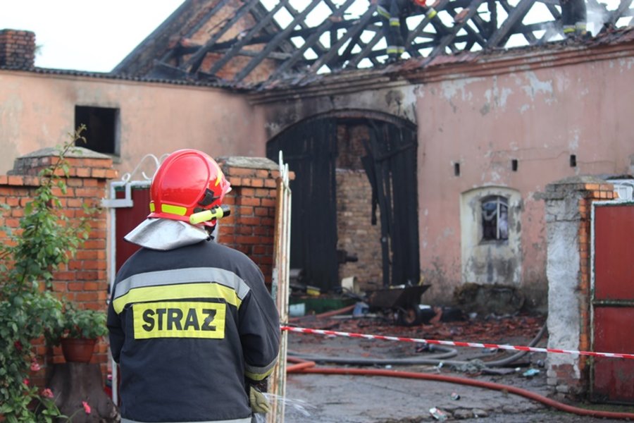 Spaliła się stodoła w Żytowiecku