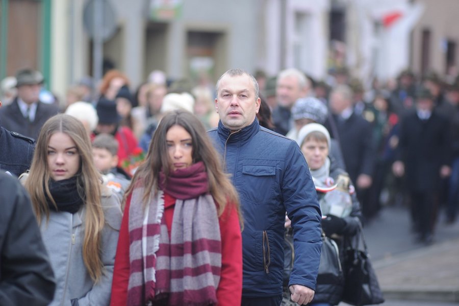 Msza, przemarsz i wiązanki