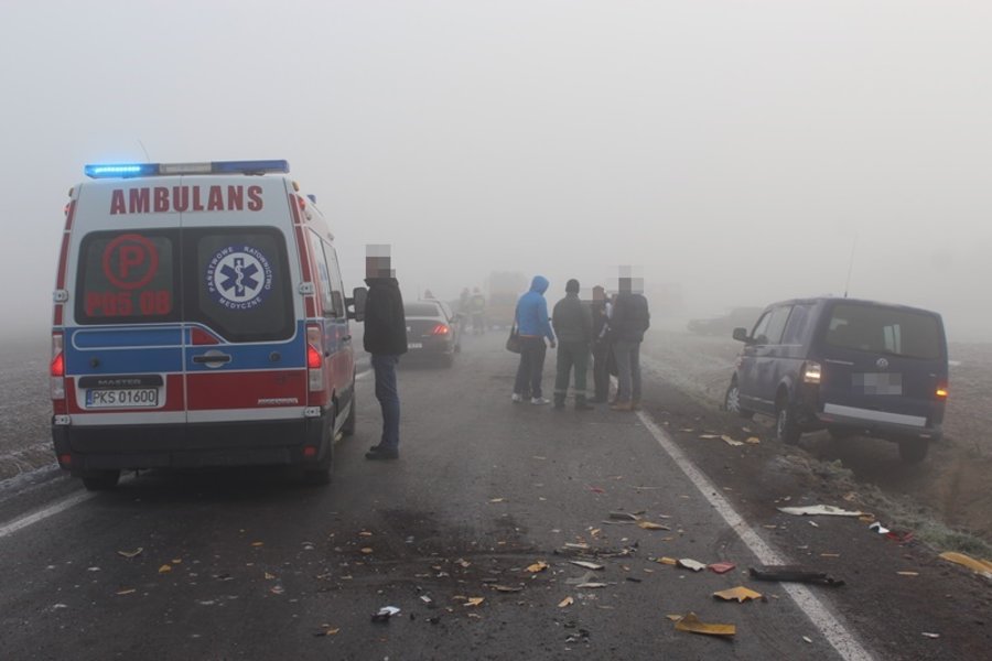 Karambol na drodze Dusina - Daleszyn