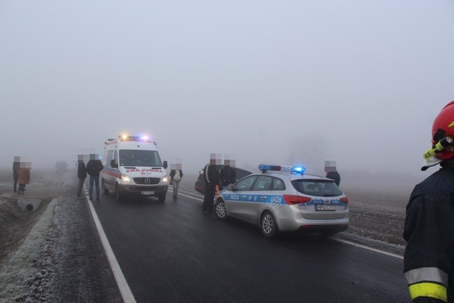 Karambol na drodze Dusina - Daleszyn