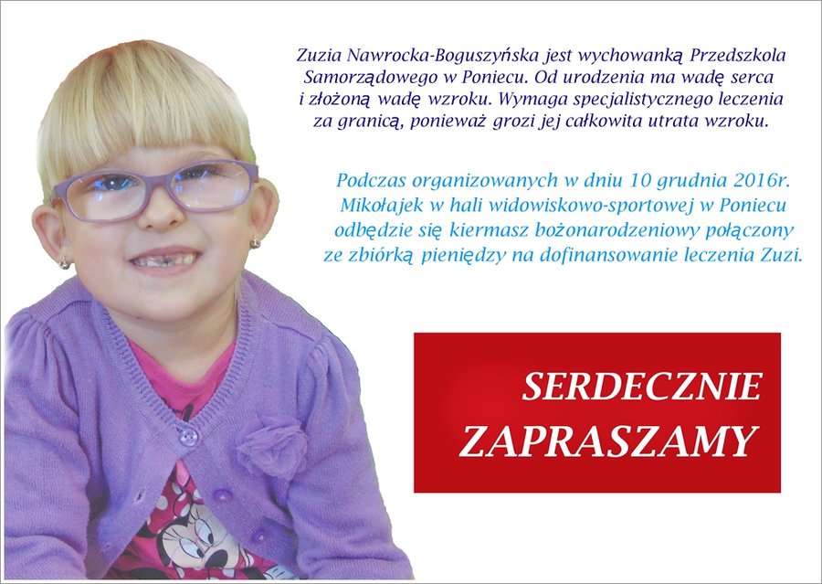 Zuzia potrzebuje operacji. Możesz pomóc!