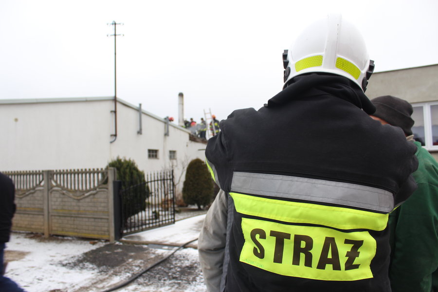 Zapalił się dach