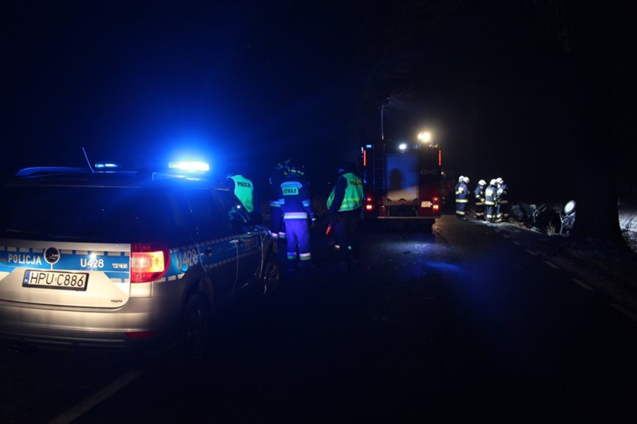 Wypadek w drodze ze studniówki